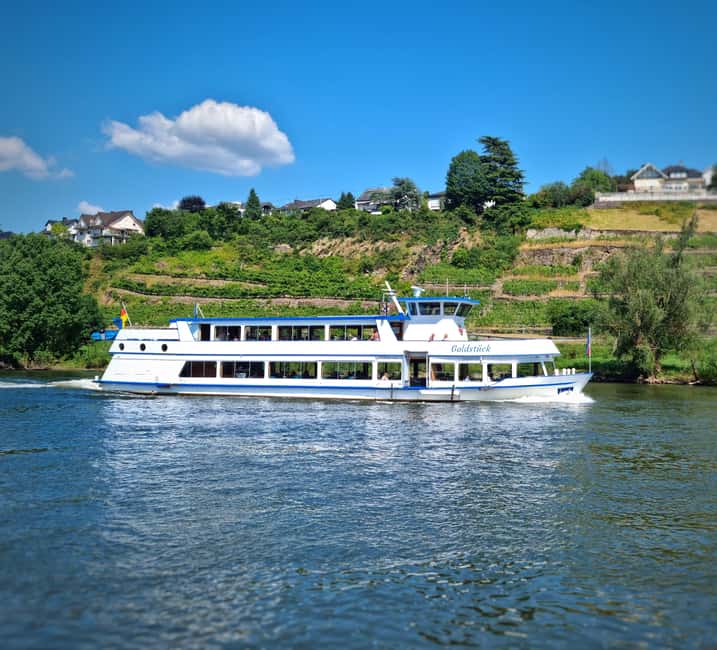 2-River Day-trip by boat to Koblenz and return from Alken - Locks, castles, and the Moselle villages