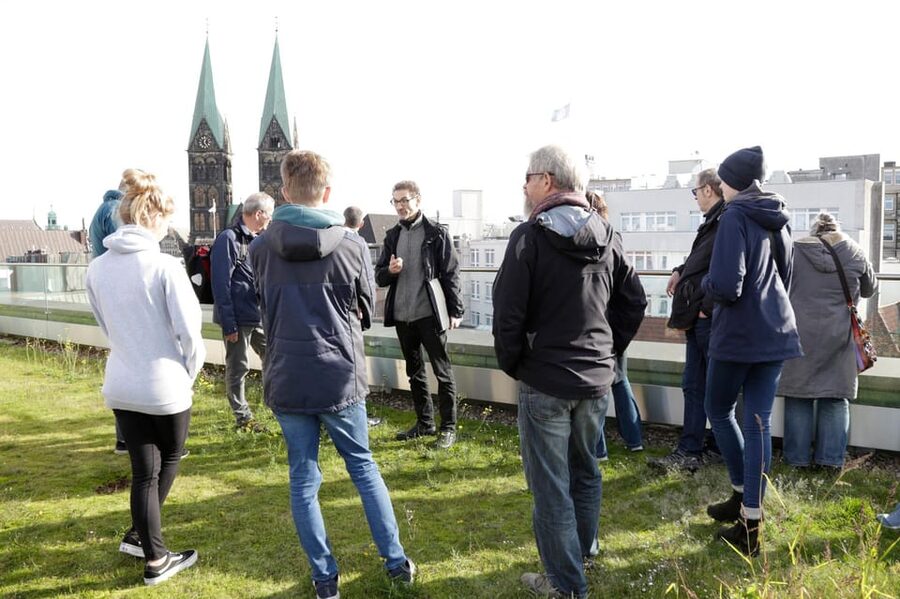 Above the rooftops of Bremen - Starting at the GEWOBA headquarters on Rembertiring