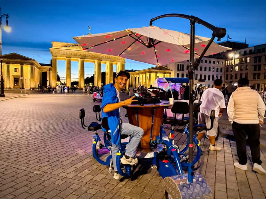 Beer Bike & Party Bike: Unforgettable Berlin City Tour incl. pickup - Berlin sightseeing with a party-bike twist