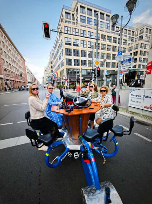Beer Bike & Party Bike: Unforgettable Berlin City Tour incl. pickup - Starting in Mitte and reaching the Brandenburg Gate