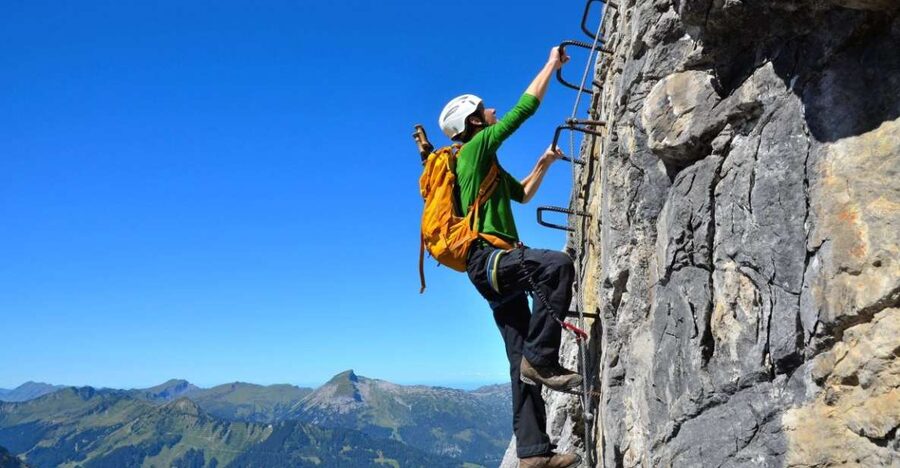 Berchtesgaden: Via Ferrata Beginner Tour of Schützensteig - Climbing the rock, one secure move at a time