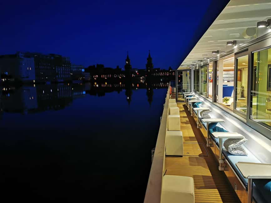 Berlin Boat Tour | Sunset Tour with Solar Ship | Sightseeing Spree - Drinks, snacks, weather, and comfort