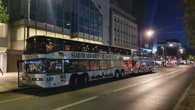 Berlin: Bus Tour by Night with Live Commentary - Starting on Kurfürstendamm beside the Kaiser Wilhelm Memorial Church