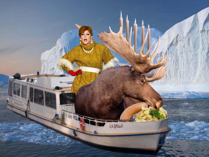 Berlin: Christmas cruise on the Spree with drag queen Audrey. - Audrey Naline’s role in the evening