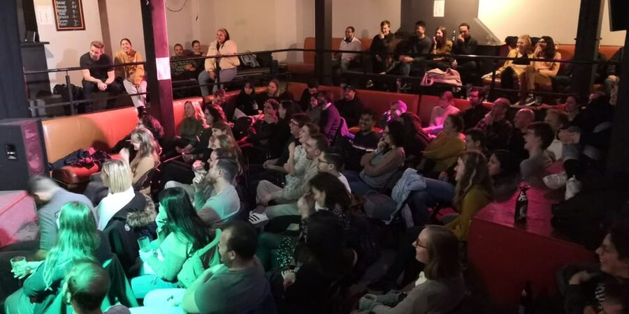Berlin: Eastern European Comedy Special Ticket and Free Shot - Arriving early for the free shot and bar
