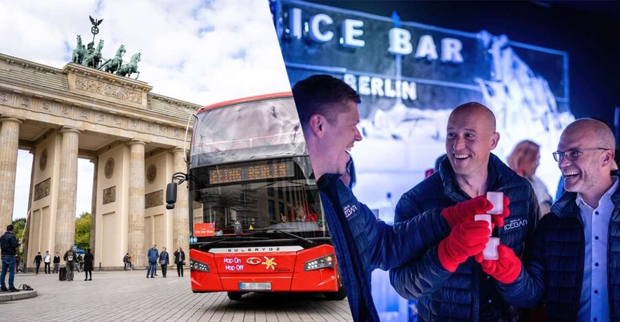 Berlin: Hop-On Hop-Off Bus and Icebar Ticket Combo - The red route: a two-hour city survey