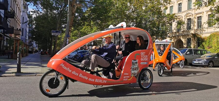 Berlin: Illuminated Berlin by Bike Taxi - Potsdamer Platz and the modern side of the festival