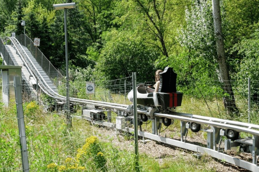 Berlin: Nature Bobsled Run Ticket - The ride sequence, from the start to the uphill return
