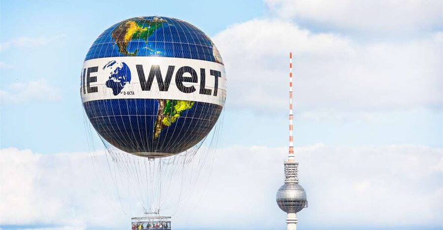 Berlin: Ticket for World Balloon with Perfect View - What you can see from Checkpoint Charlie