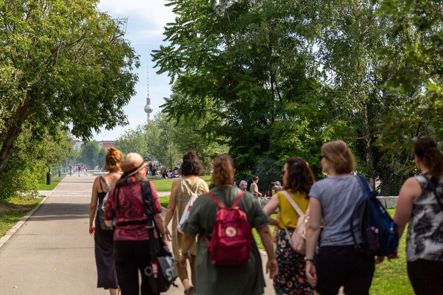 Berlin Wall: Small Group Guided Tour - Ulbrichtkurve, one of the route’s less obvious markers