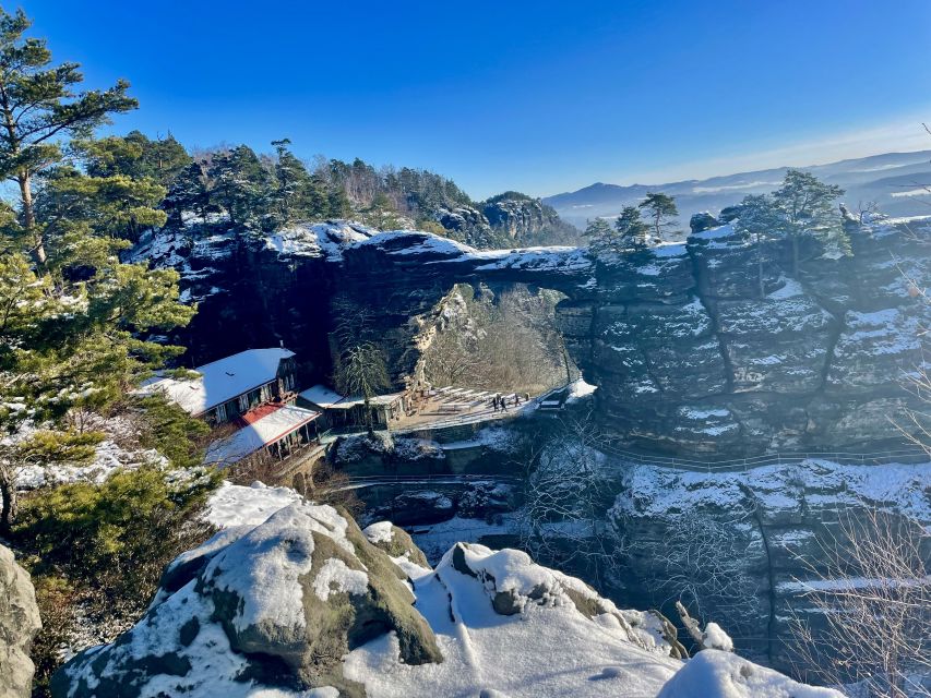 Bohemia & Saxon Switzerland Winter Day Tour from Prague - The transfer to Czechia and Pravčická brána