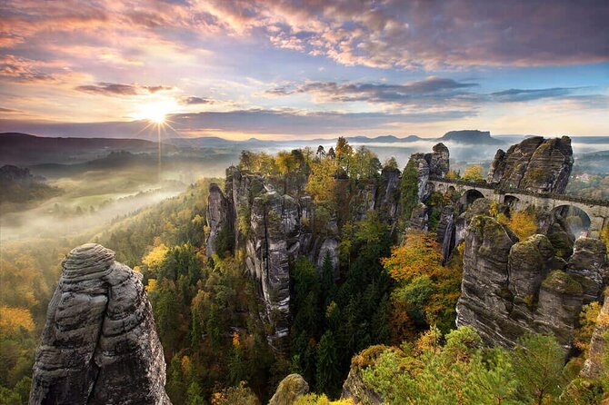 Bohemian and Saxon Switzerland All inclusive trip - Hiking Tour - Bastei Bridge and the ruins of Neurathen Castle