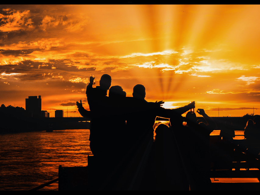 Bonn: Sunset Boat Tour on the Rhine - The first hour: lounge music and river views
