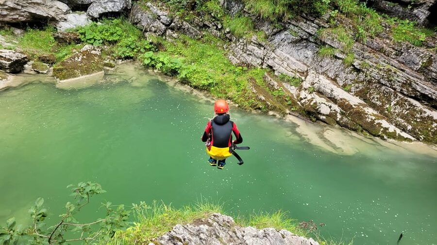 Canyoning Beginner close to Munich - What the 1.3-kilometer route feels like