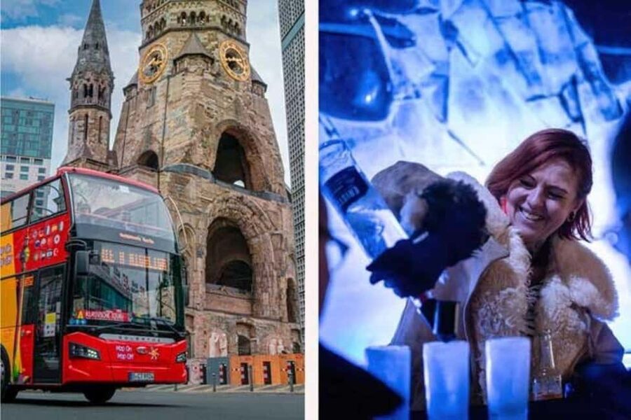City Sightseeing Berlin: HOHO Bus - All Lines (A+B) & Icebar - The A-Tour: Berlin’s grand center and western boulevards