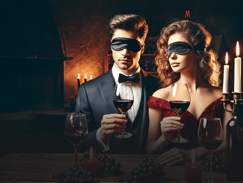Cologne: Black wine tasting with secret station – Haus der Manufakturen - Four planned stations and a secret fifth stop