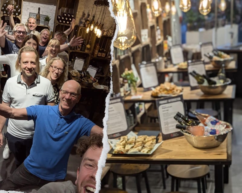 Cologne: Black wine tasting with secret station – Haus der Manufakturen - Arriving at Breite Str. 80