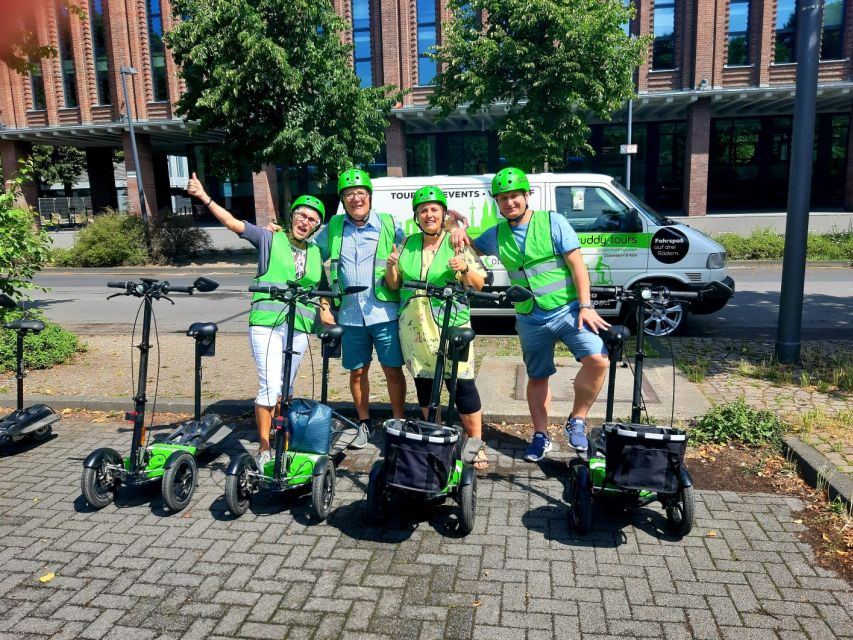 Cologne: Guided E-Scooter Tour - Returning over the Severins Bridge