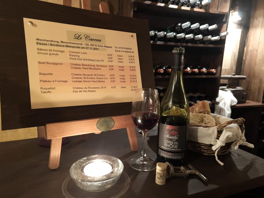 Cologne-Nippes: Cheese and wine with champagne and Grand Cru - Is $93 a fair price?