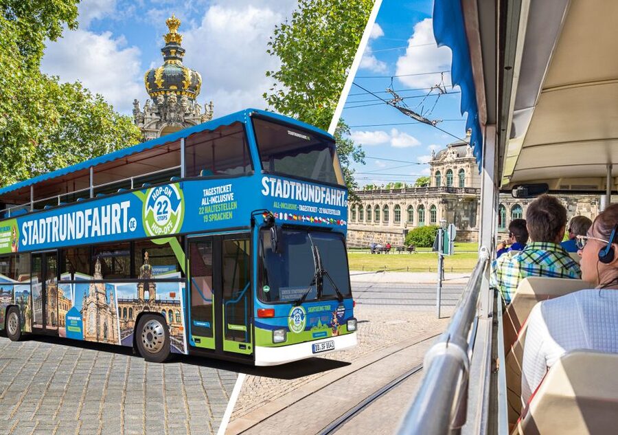 Dresden: 1-Day Hop-On-Hop-Off Bus Tour - Altmarkt, the Transparent Factory, and Großer Garten
