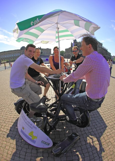 Dresden Bike Tour with Wine Tasting - The guides and the German-language format