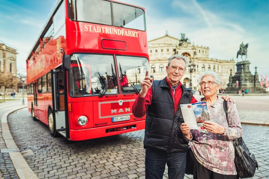 Dresden: City Sightseeing Tour with Live Guide - The Blue Wonder Bridge and the Elbe valley