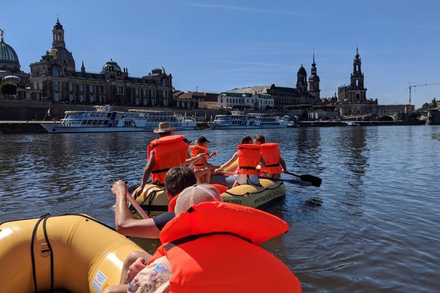 Dresden: Private Inflatable Boat Tour with Beer Garden Stop - Why a private inflatable boat changes the outing