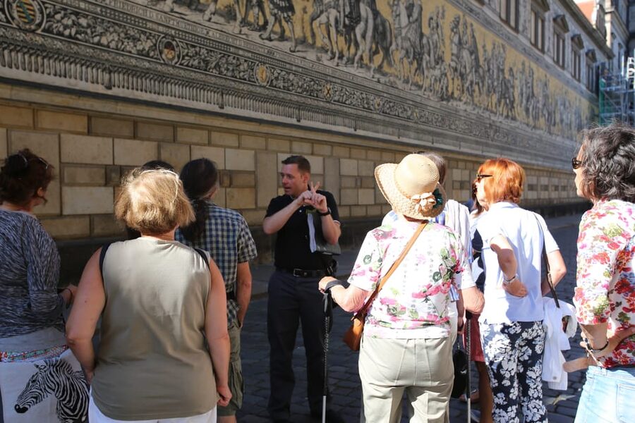 Dresden: Sightseeing Walking Tour in English - Palace Stables and the Procession of Princes