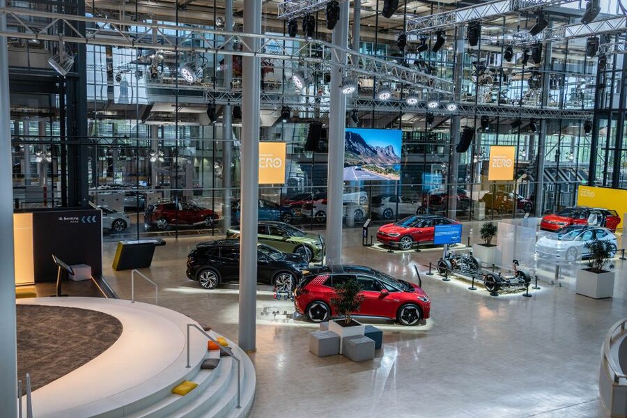 Dresden: Tour of VW's Transparent Factory - Walking beside the Volkswagen ID.3