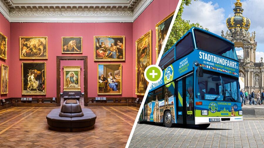 Dresden: Zwinger Skip-the-Line & 2-Day Hop-On Hop-Off Bus - The three Zwinger collections in one ticket