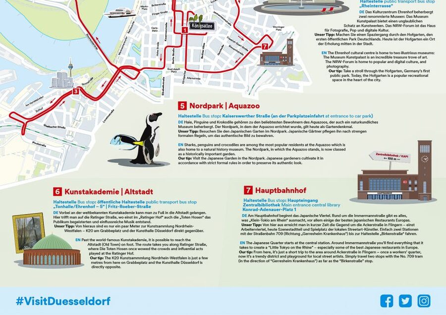 Düsseldorf: 24-Hour Hop-On Hop-Off Ticket - Starting at Königsallee and the city center