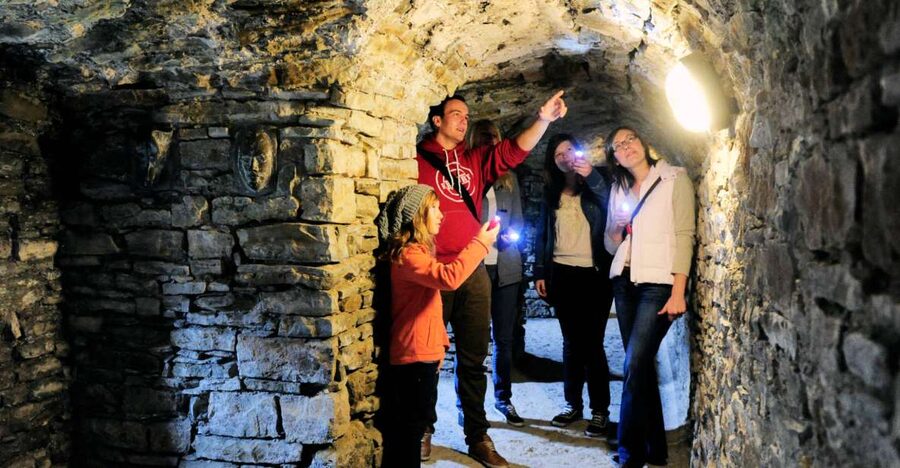 Erfurt: Guided Tour of The Petersberg Citadel - Descending into the fortress passageways