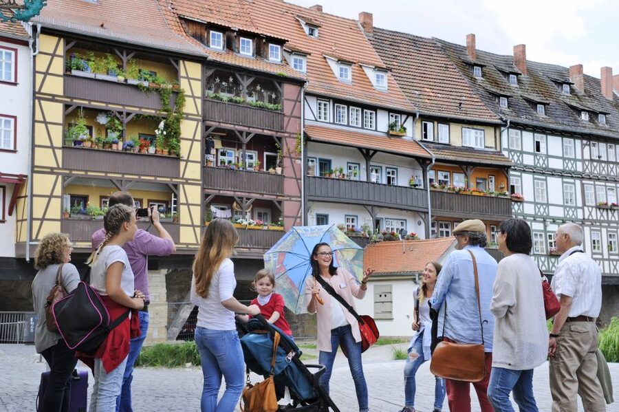 Erfurt: Old Town Guided Walking Tour - Starting behind Tourist Information at the Eulenspiegel monument
