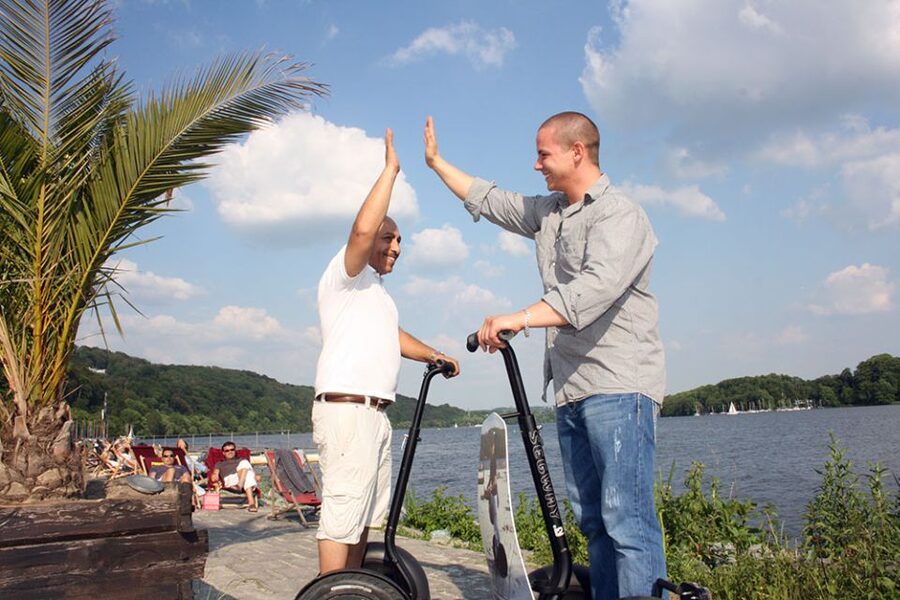 Essen: Segway Tour Along the Baldeneysee - The Baldeneysee dam and changing views