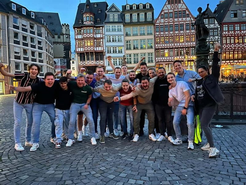 Frankfurt am Main: Night Pub Crawl Shots and Party - Crowds, music, and the practical drawbacks