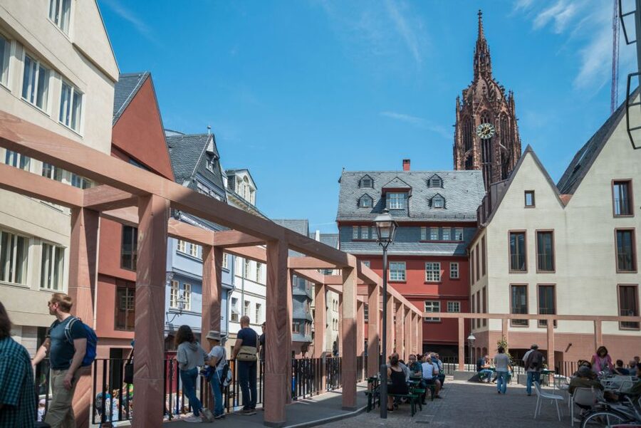 Frankfurt: Highlights and New Old Town English-Language Tour - Frankfurt Cathedral and a short walk through the city’s layers