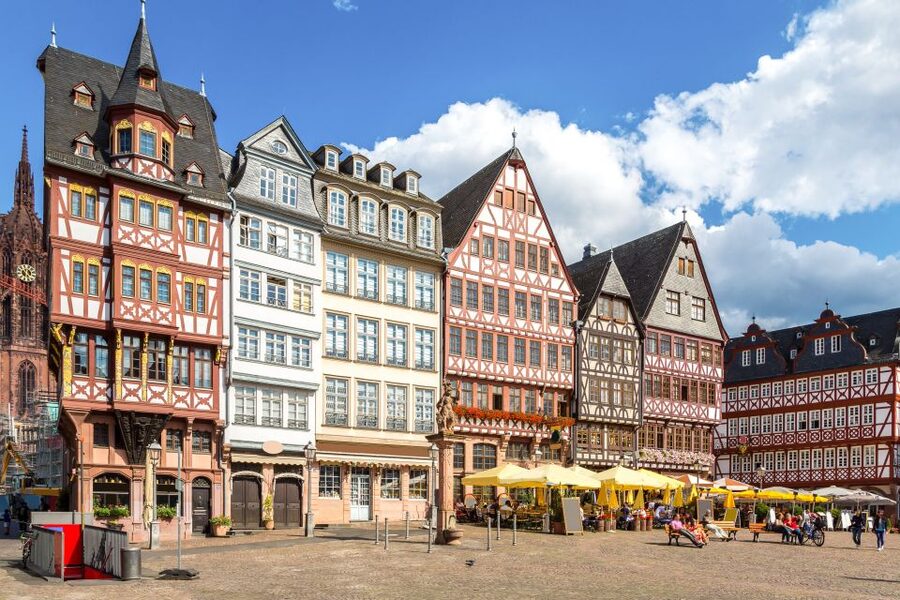 Frankfurt: Hop-On, Hop-Off Grand or Express Bus Ticket - Museumsufer, Eisener Steg, and the Main River