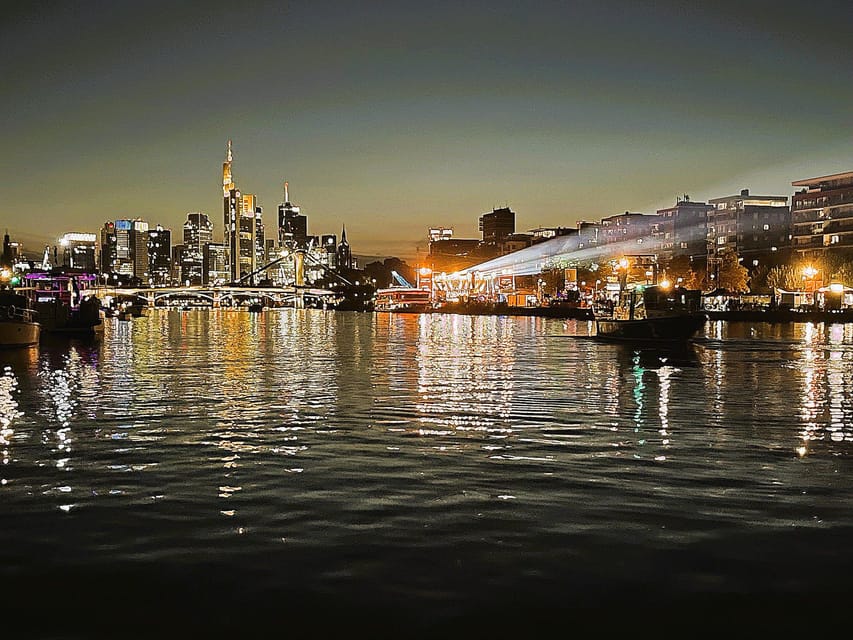 Frankfurt: Private Romantic Skyline Boat Tour - Frankfurt’s high-rise center from the Main