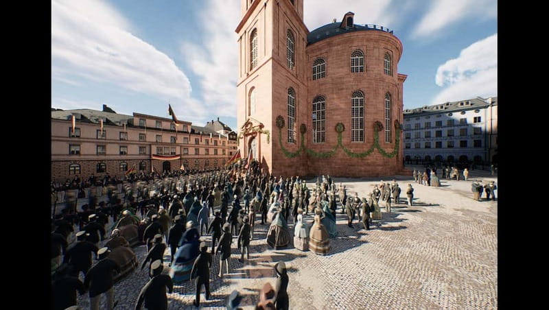 Frankfurt: Walking Tour - discover the city with VR glasses - Key points at a glance