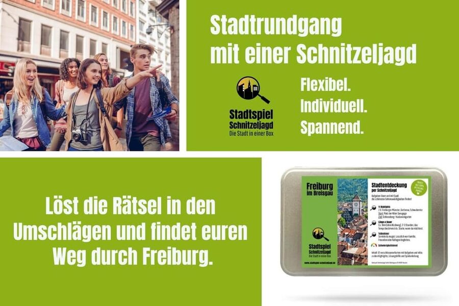Freiburg im Breisgau: Scavenger Hunt Self-Guided Tour - Freiburg sightseeing with a puzzle in hand