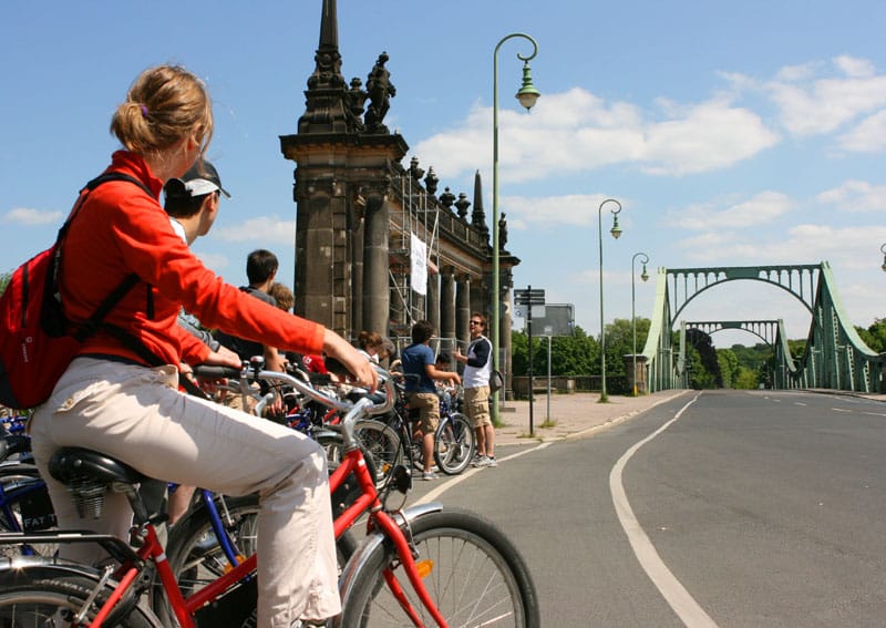 From Berlin: Gardens & Palaces of Potsdam Bike Tour - Glienicke Bridge and the Cold War border