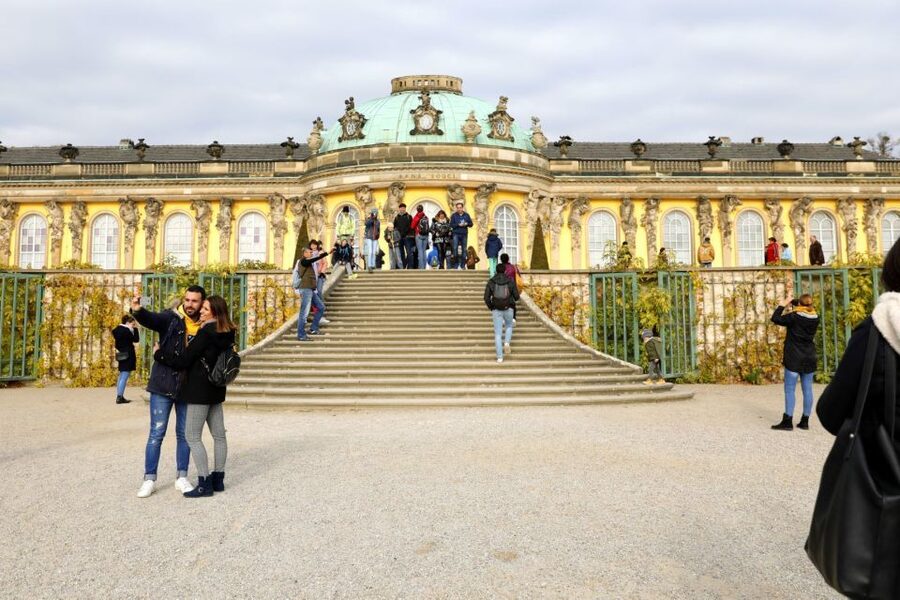 From Berlin: Historical Gems of Potsdam Private Day Trip - Sanssouci Park and the exterior of Sanssouci Palace