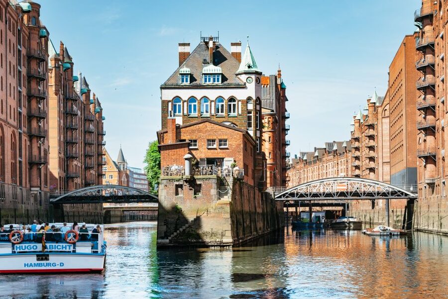 Hamburg: 1.5-Hour Harbor and Speicherstadt Day Cruise - Hamburg’s harbor from a working boat