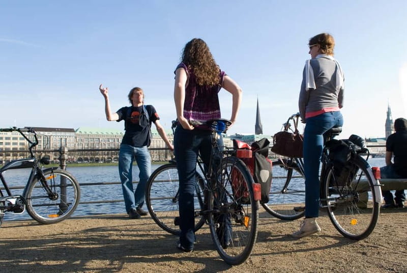 Hamburg 3-Hour Bike Tour - Elbphilharmonie from a bicycle