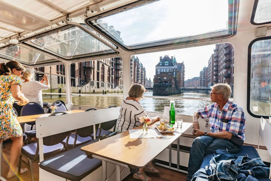 Hamburg: Harbor Cruise with Wine and Cheese - Wine, cheese, and the value of $49