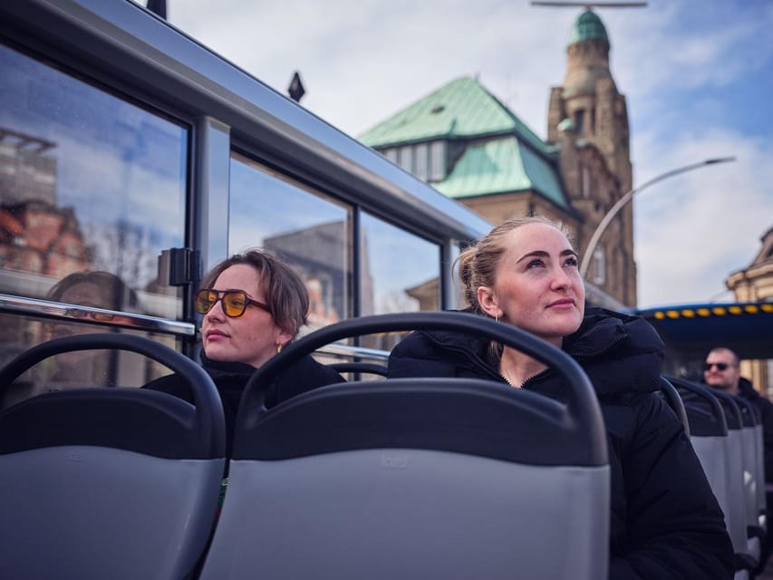 Hamburg: Hop-On Hop-Off Bus City Tour - Line F - St. Michaelis Church and Hamburg from above