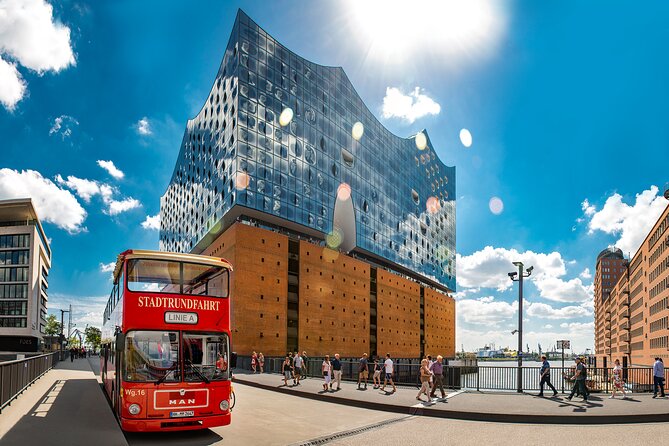 Hamburg Hop-on Hop-off Sightseeing Tour on Red Double Decker Bus - Port of Hamburg to HafenCity