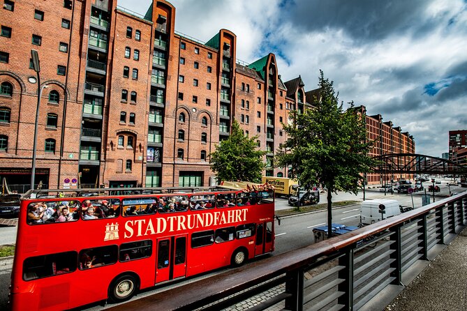 Hamburg Hop-on Hop-off Sightseeing Tour on Red Double Decker Bus - Reeperbahn and the port return