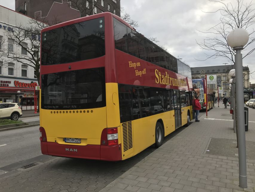 Hamburg: Line C Sightseeing Hop-On Hop-Off Bus Tour - Open roof, audio guide, and comfort