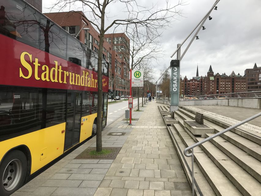 Hamburg: Line C Sightseeing Hop-On Hop-Off Bus Tour - St. Michael’s Church and the route toward the harbour